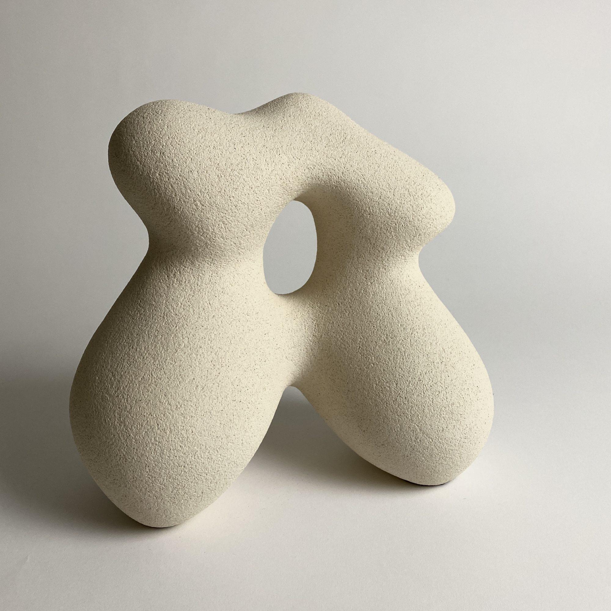 Sandstone Héloïse hand sculpted by Hermine Bourdin 
Unique
Dimensions: H 24 x W 27 cm
Materials: Sandstone

In my work I’m trying to represent women who are free, who are generous, voluptuous, sensual, strong, thriving and protective.

To me,