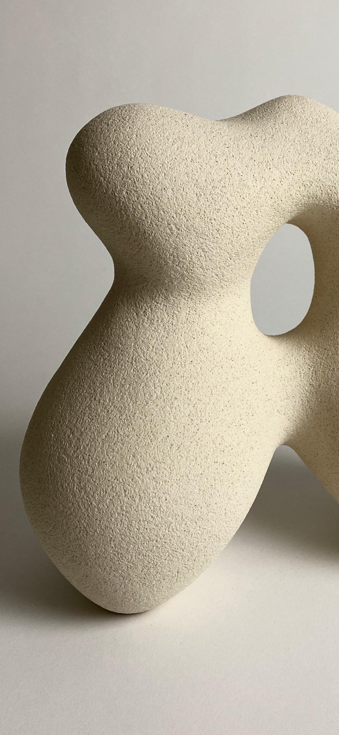 Modern Sandstone Héloïse Hand Sculpted by Hermine Bourdin