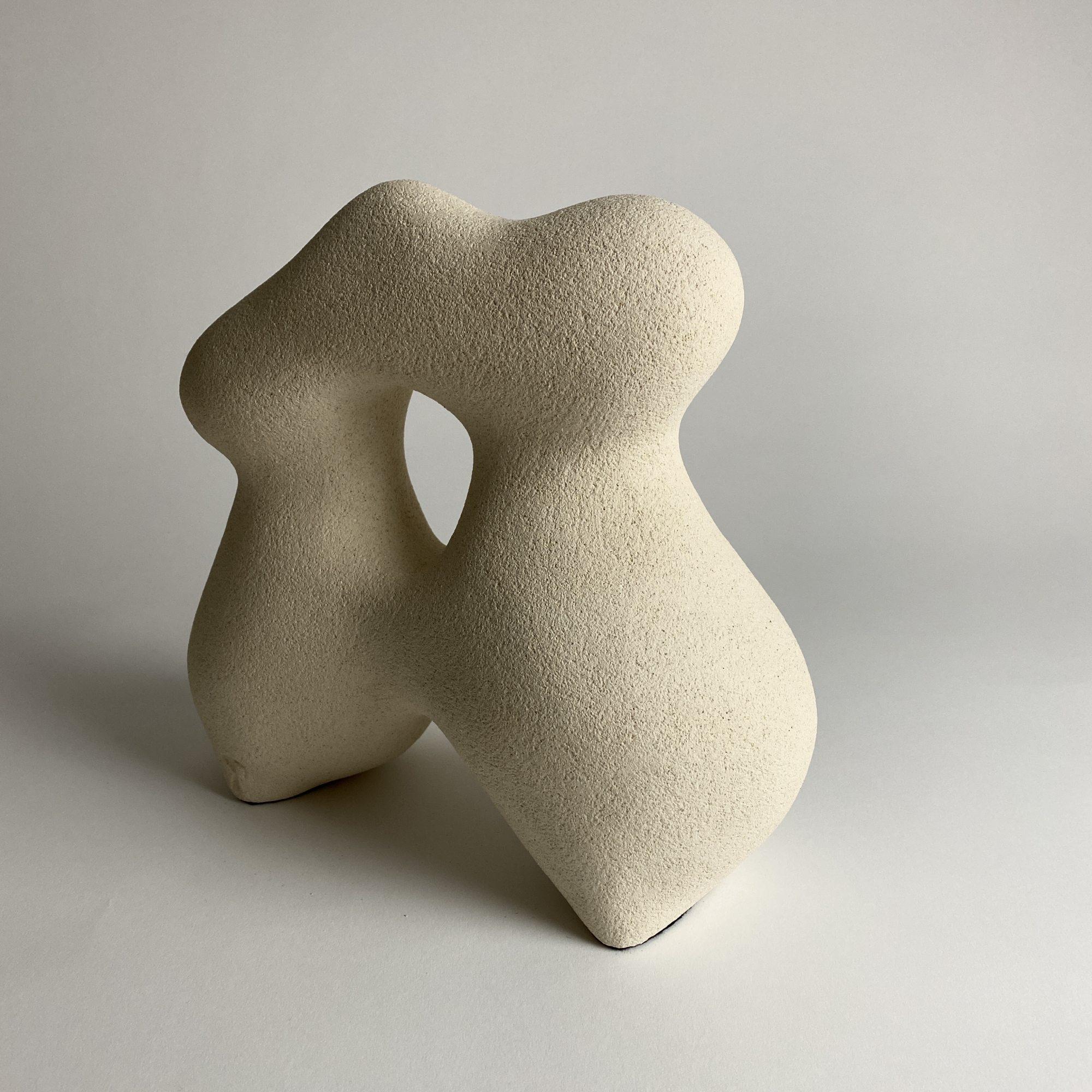 French Sandstone Héloïse Hand Sculpted by Hermine Bourdin