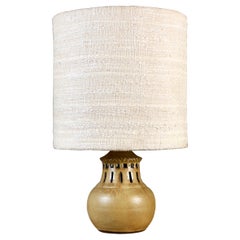 Sandstone lamp by Thierry and Chantal Robert, France, 1960s