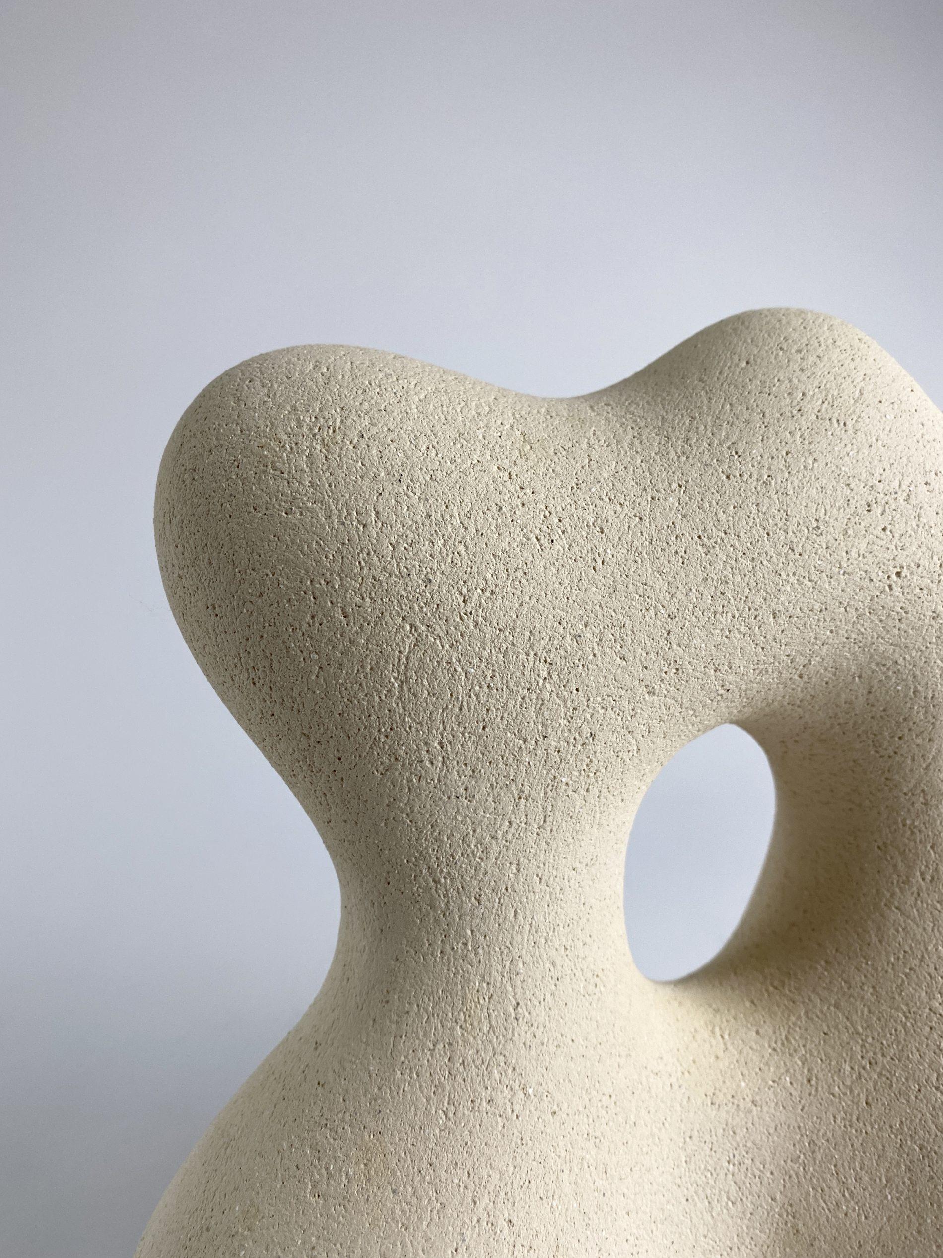 Modern Sandstone Lucie Hand Sculpted by Hermine Bourdin