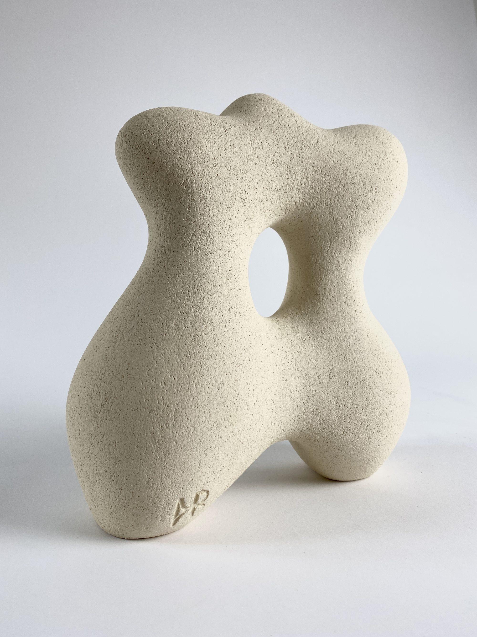Sandstone Lucie Hand Sculpted by Hermine Bourdin In New Condition In Geneve, CH