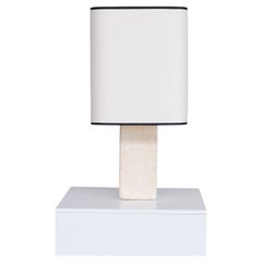 Vintage Sandstone Mid-Century Belgium Table Lamp 