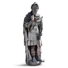 Sandstone Roman Soldier with Feather
