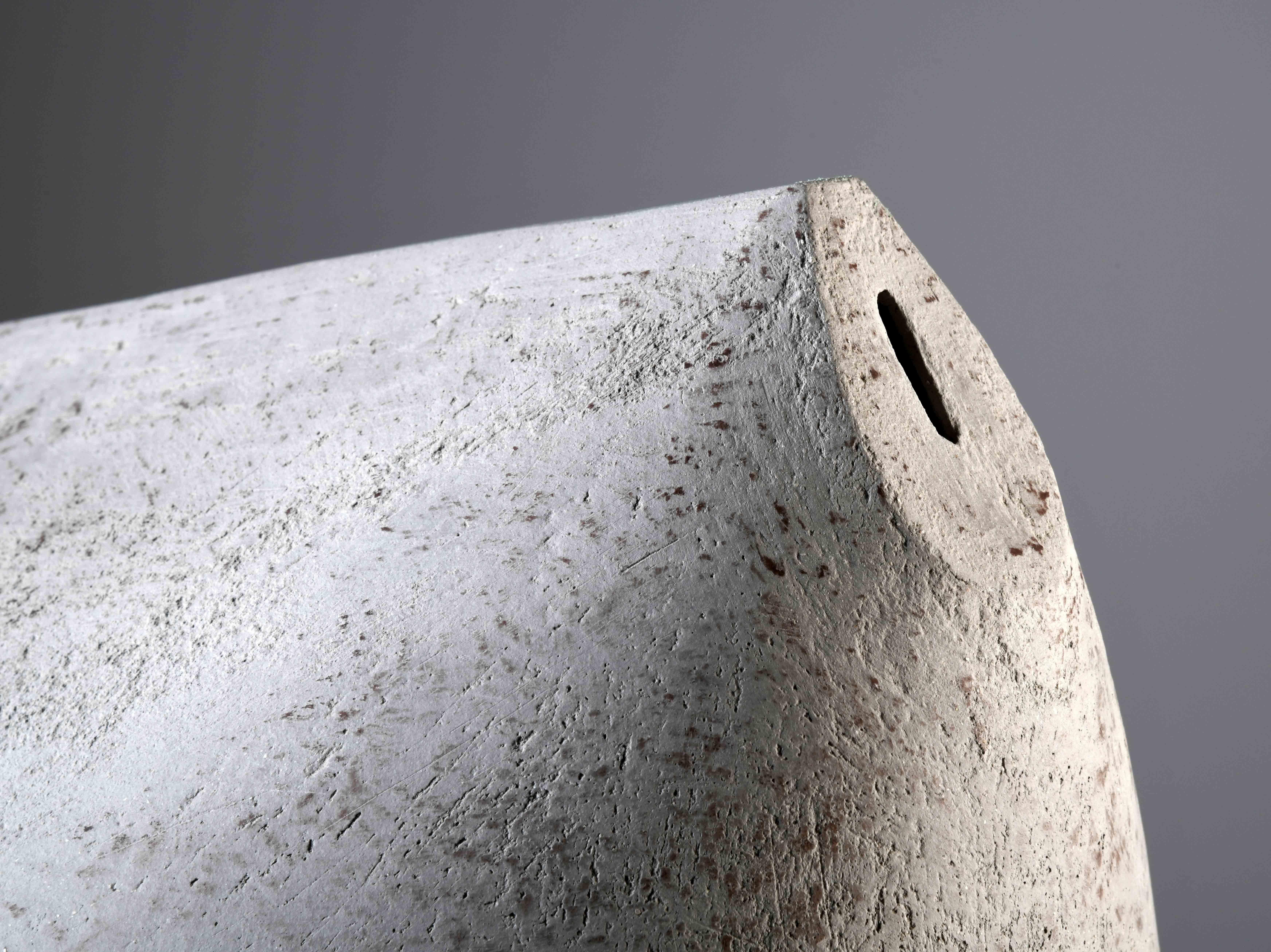 Fired Sandstone sculpture by a contemporary french artist For Sale