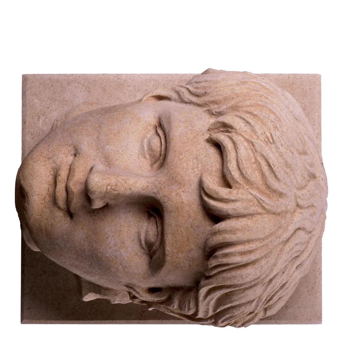 Escultura en arenisca del emperador Augusto al estilo de la Antigua Roma. Francés en venta