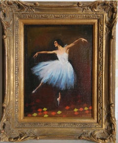 Ballerina, Oil Painting by Sandu Liberman 