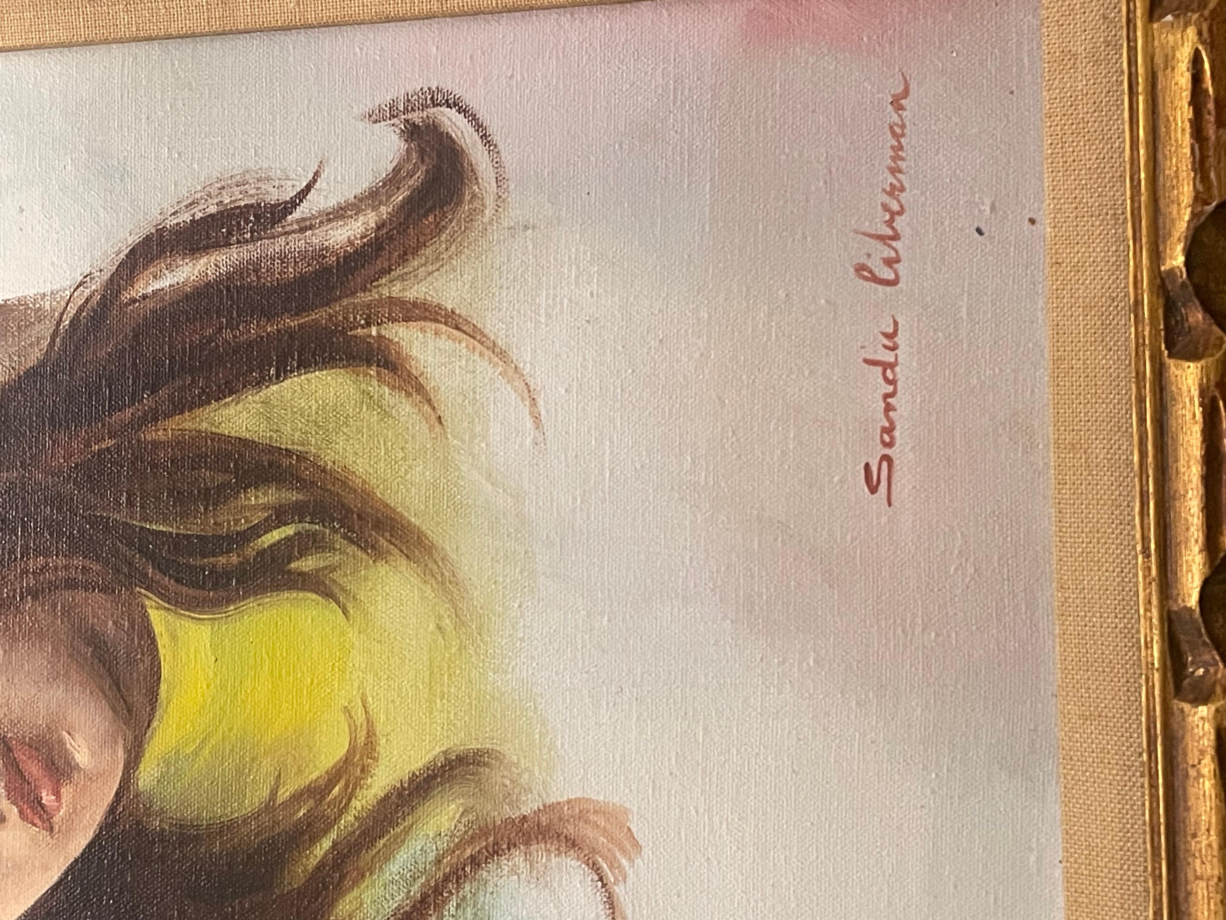 Sandu Lieberman Peinture à l'huile originale sur toile 