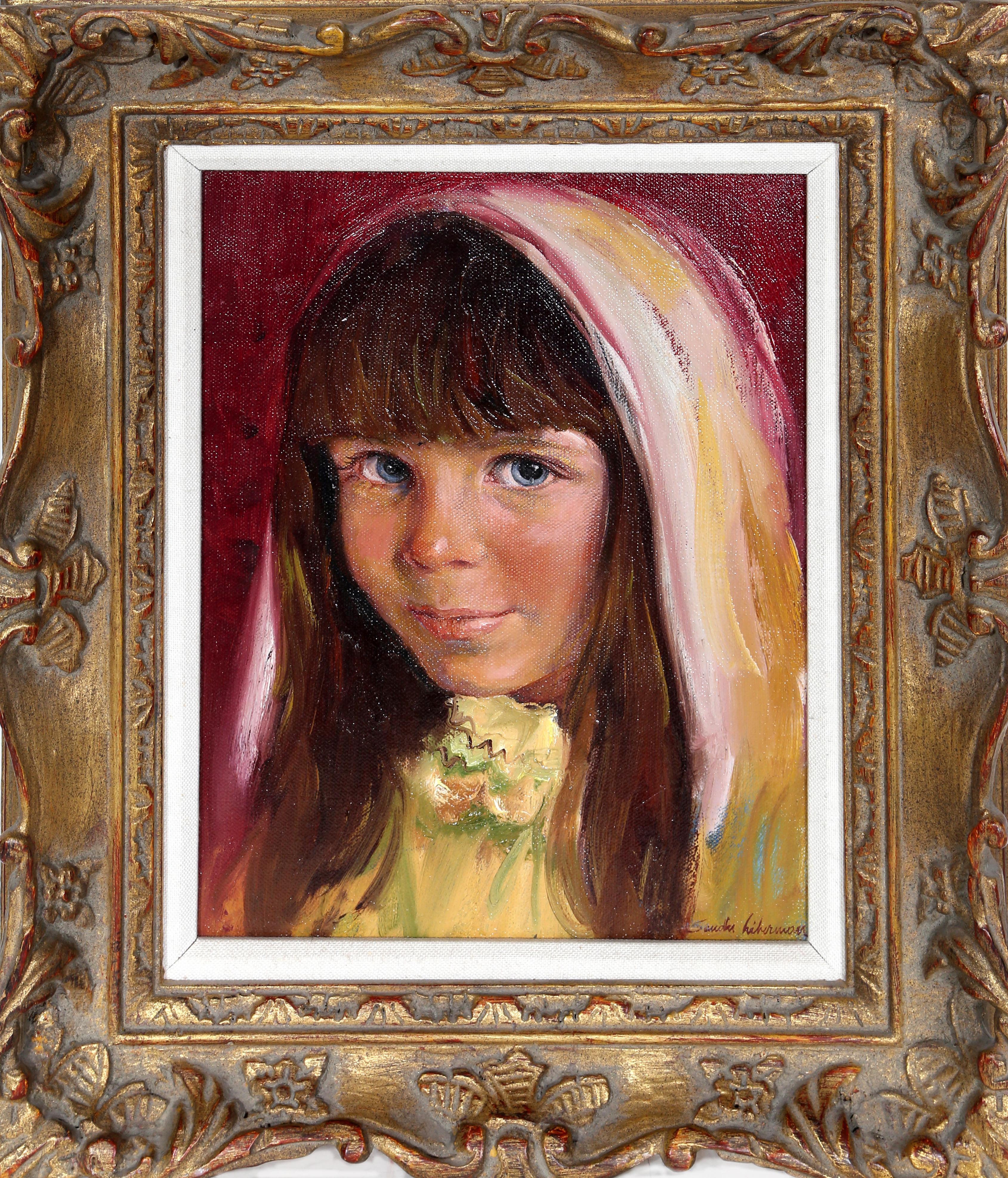 Portrait of a Girl, Oil Painting by Sandu Liberman