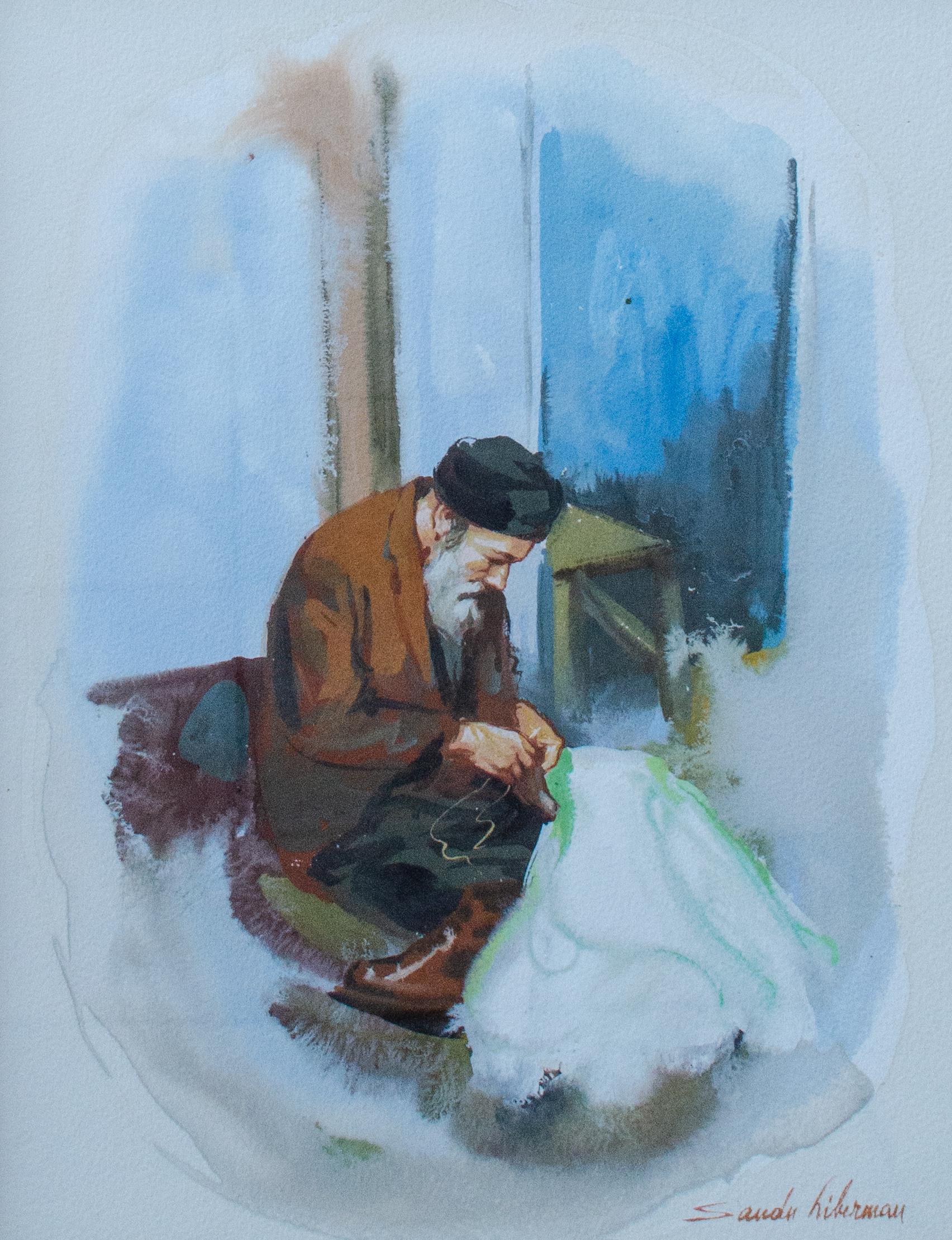 Sandu Liberman Aquarell eines Kunsthandwerkers im Angebot 2