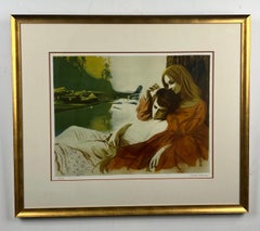 Sandu Liberaman  "Tender Love" Lithograph Hand Signed , Numbered and Framed