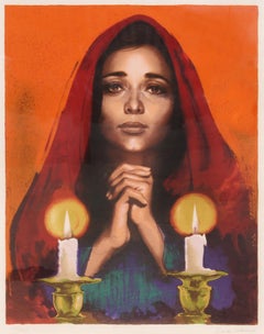 Shabbas Candles XIV A, Signed Lithograph by Sandu Liberman