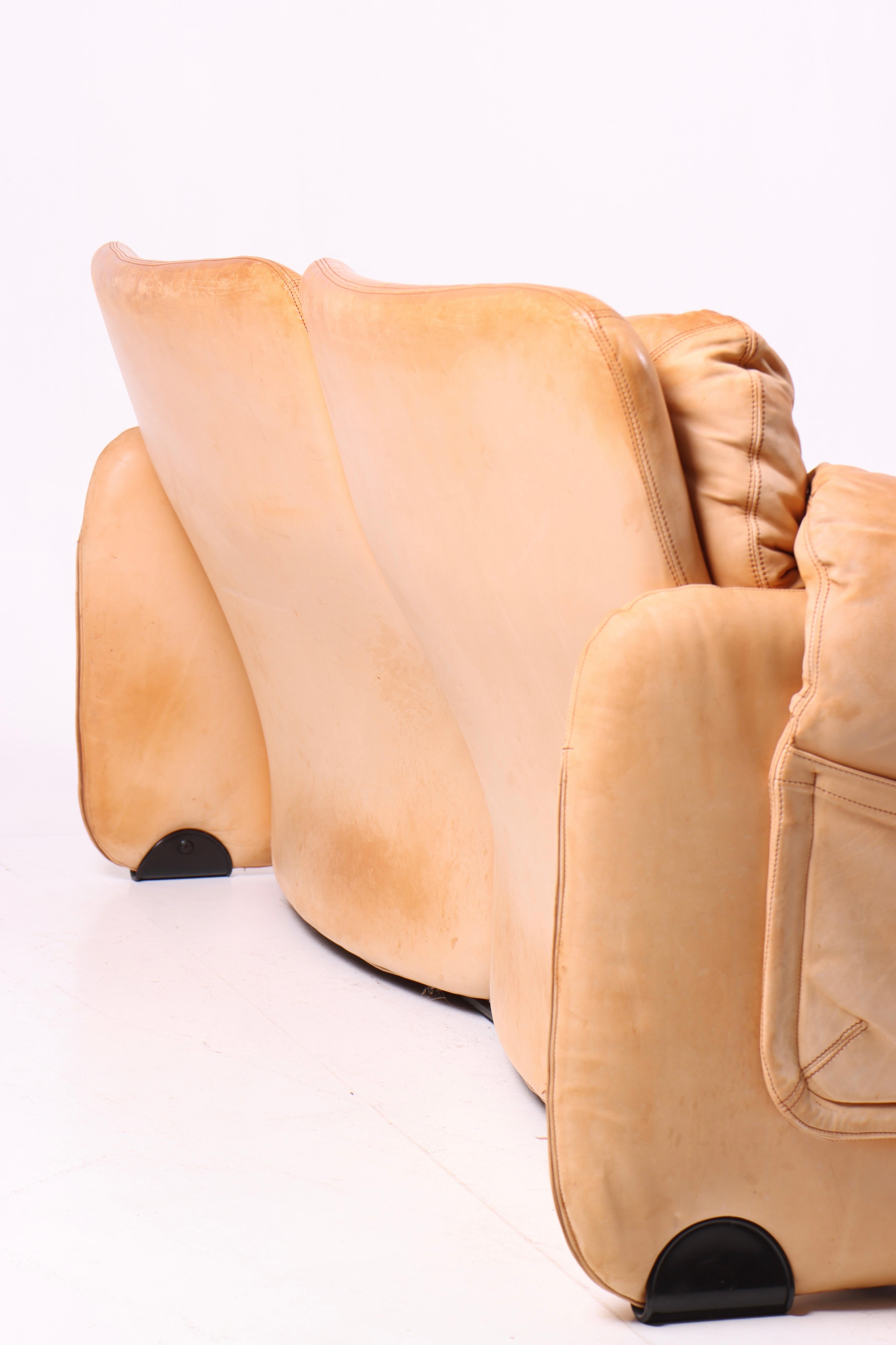Sandwich & Doppiosandwich Sofa in Patinated Leather by Ammannati & Vitelli 1