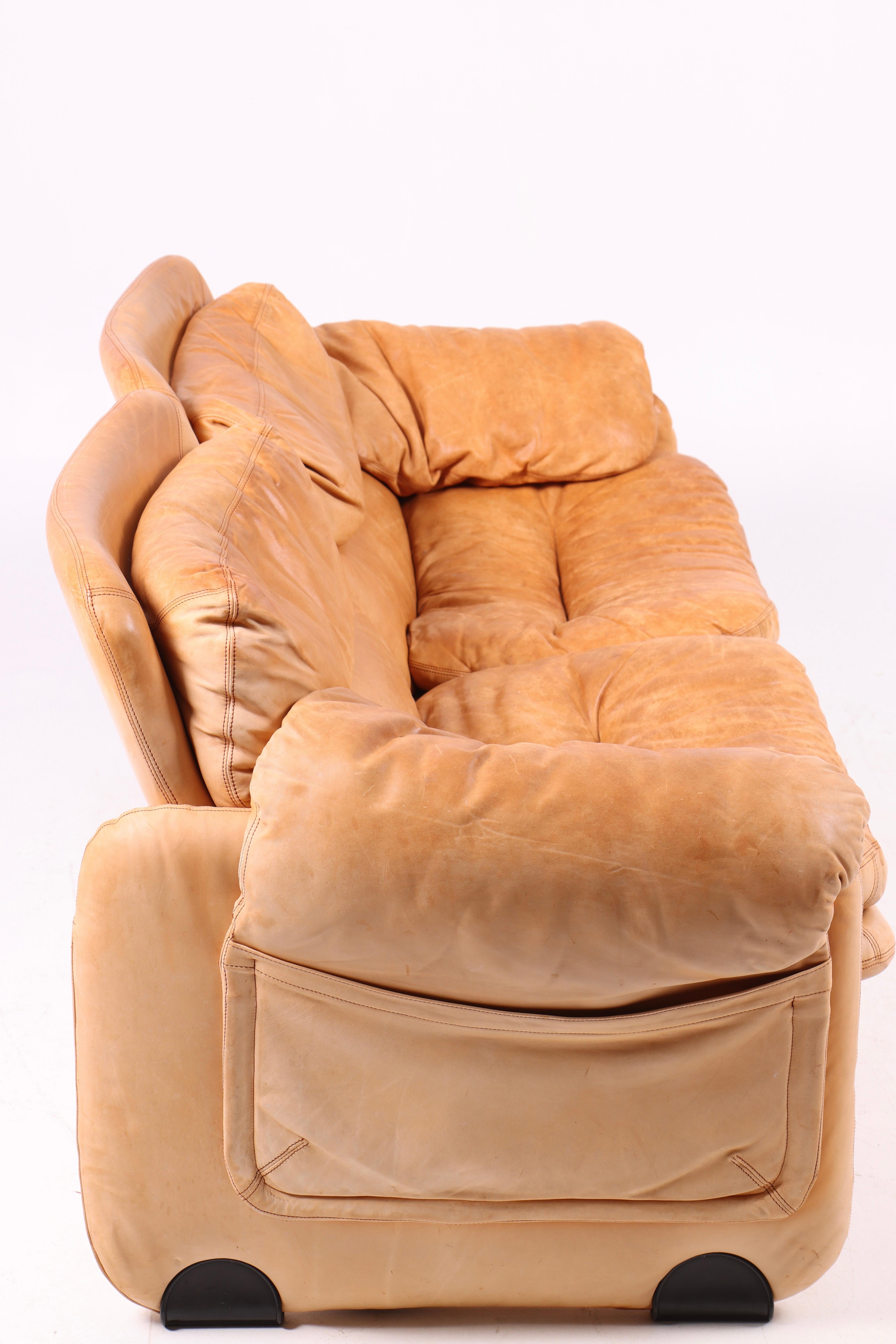 Sandwich & Doppiosandwich Sofa in Patinated Leather by Ammannati & Vitelli 2