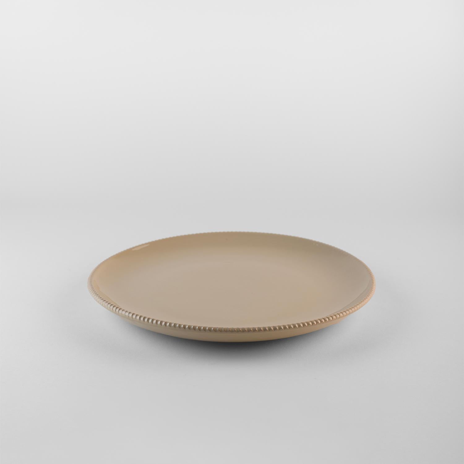 Platos almenados de arena: Sopa, soporte, plato auxiliar para 4. Hecho a mano en Italia 2024 en Nuevo estado para la venta en San Miniato PI, IT