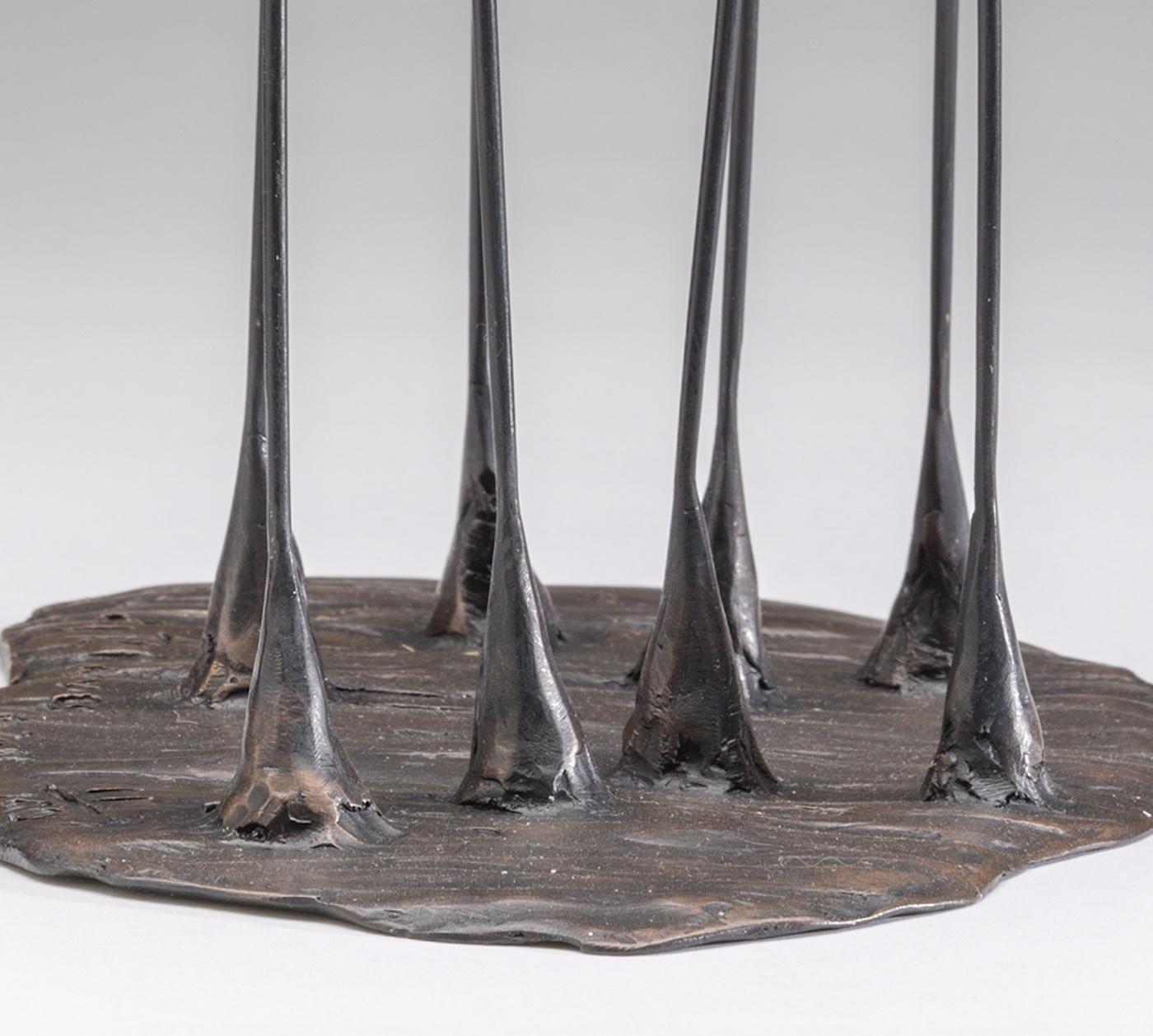 Elefantes - Bob y Mary 23/150 - Abstract Sculpture Oro de Sandy Graves
