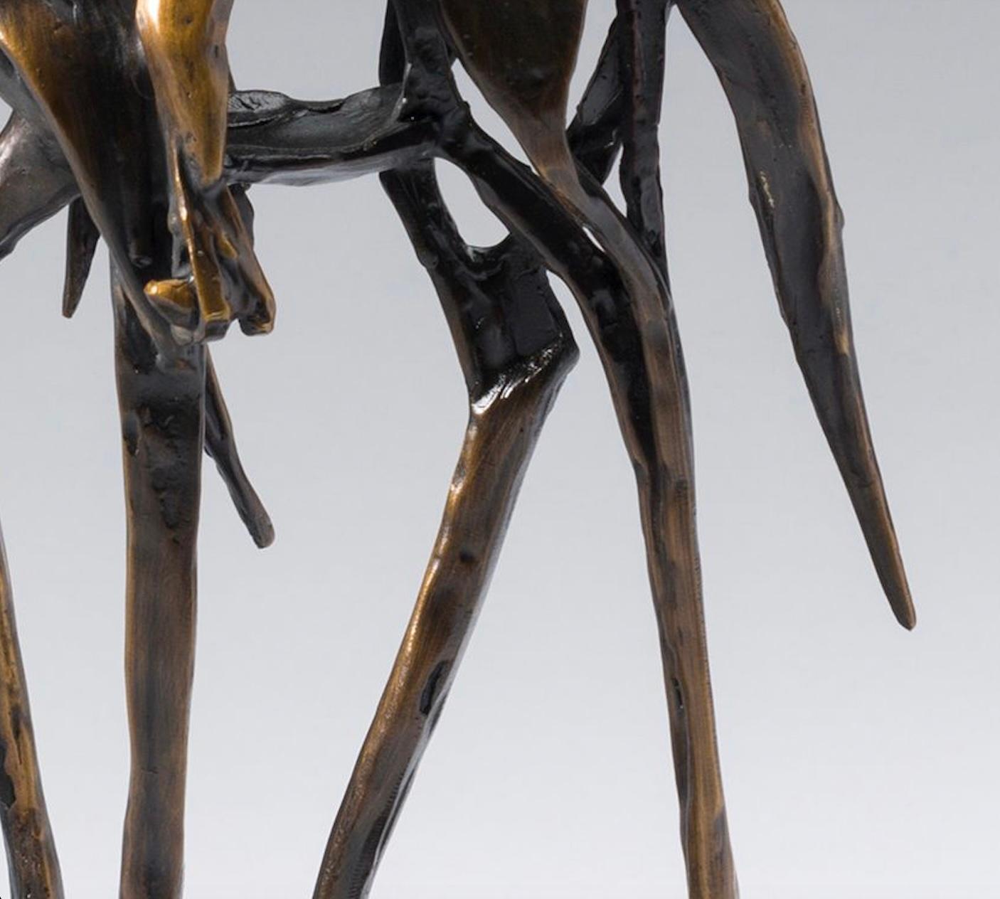 Para siempre 16/35 - Abstract Sculpture Oro de Sandy Graves