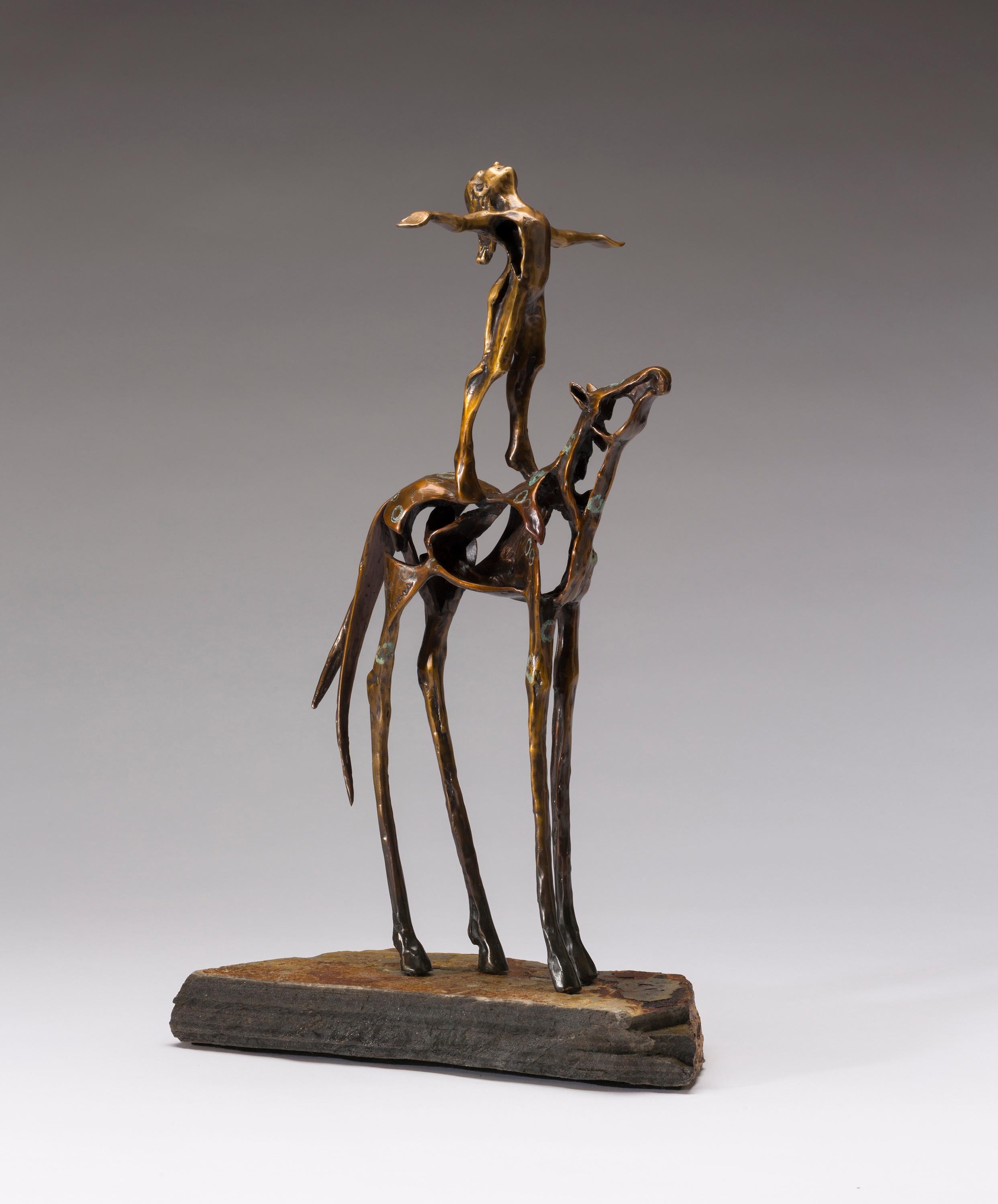 Sandy Graves Figurative Sculpture - Free 14/50