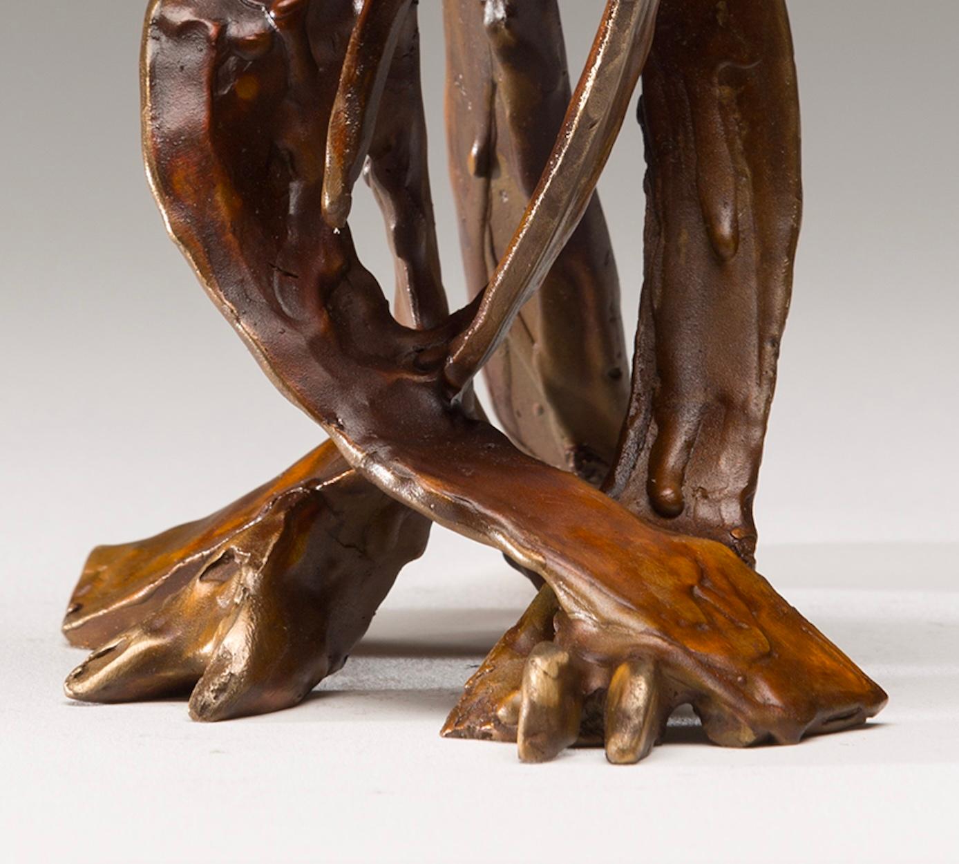 Mensajero 13/100 - Abstract Sculpture Oro de Sandy Graves
