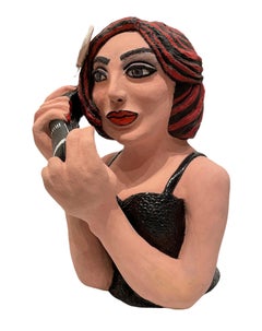 Lichtenstein's OHH. .ALRIGHT - Pop Art Ode to Roy Lichtenstein Ceramic Sculpture