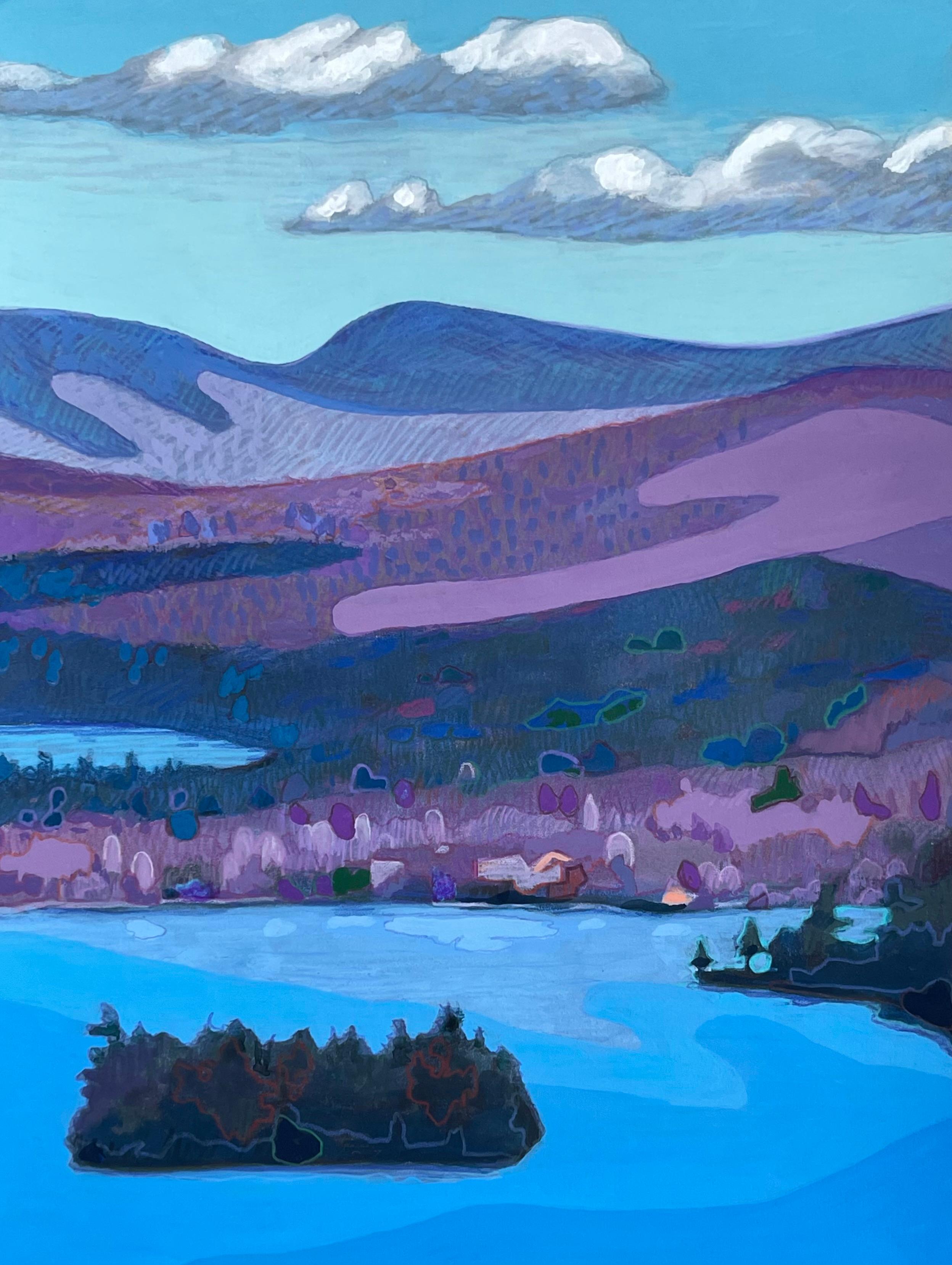Sandy Litchfield Landscape Painting - Lake Ling