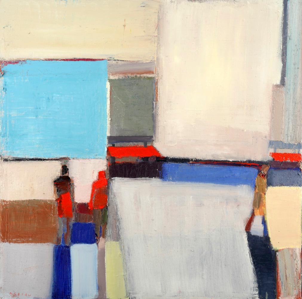 Sandy Ostrau Abstract Painting - ATRIUM