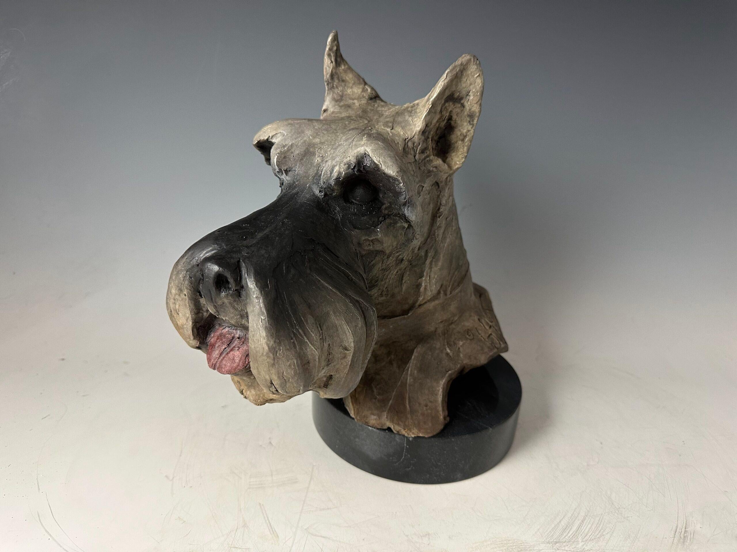 Amore Schnauzer - Sculpture di Sandy Scott