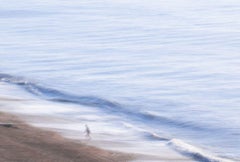 Brushed Waves, Swim - Contemporary photography on awagami washi bamboo paper
