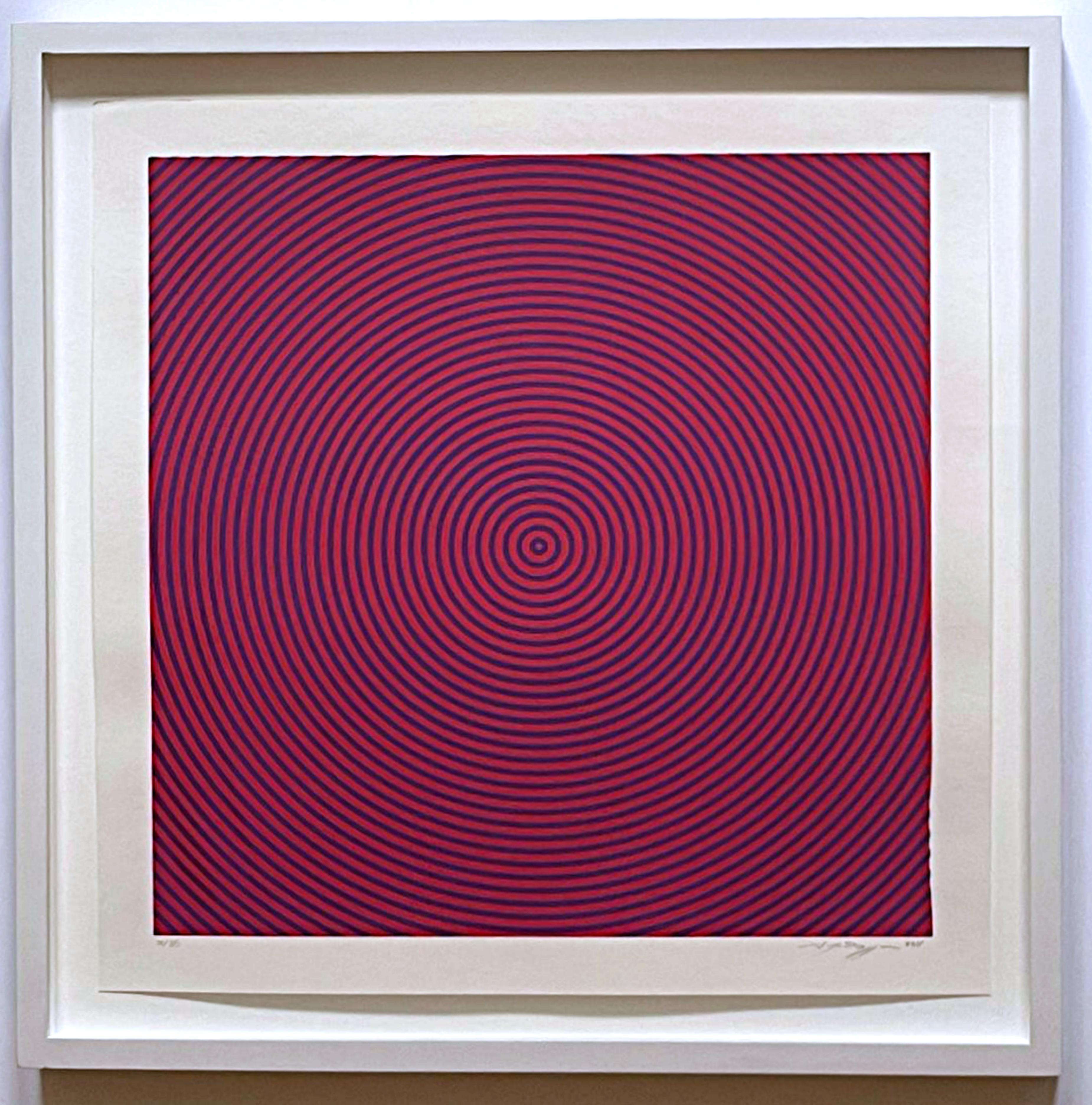 Sanford Biggers Astrazione geometrica afroamericana firmata in serigrafia Incorniciata 1