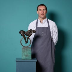 Sanford Decker (1972) Contemporary Bronze Abstract Sculpture