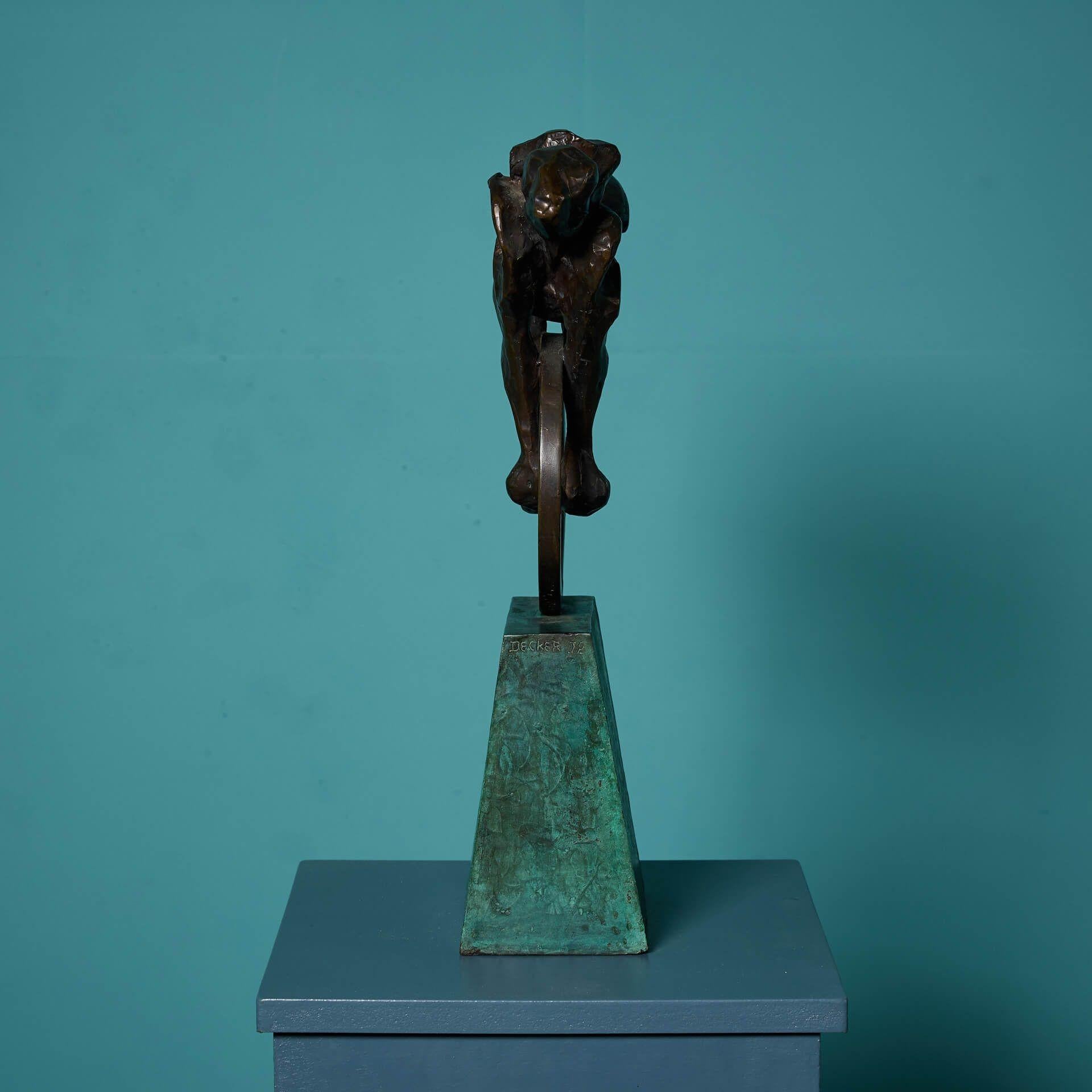 Sanford Decker (1972) Contemporary Bronze Abstract Sculpture For Sale 2