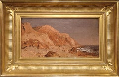 "Clay Bluffs on No Man’s Land" Sanford Gifford, 19th Century Luminist Landscape