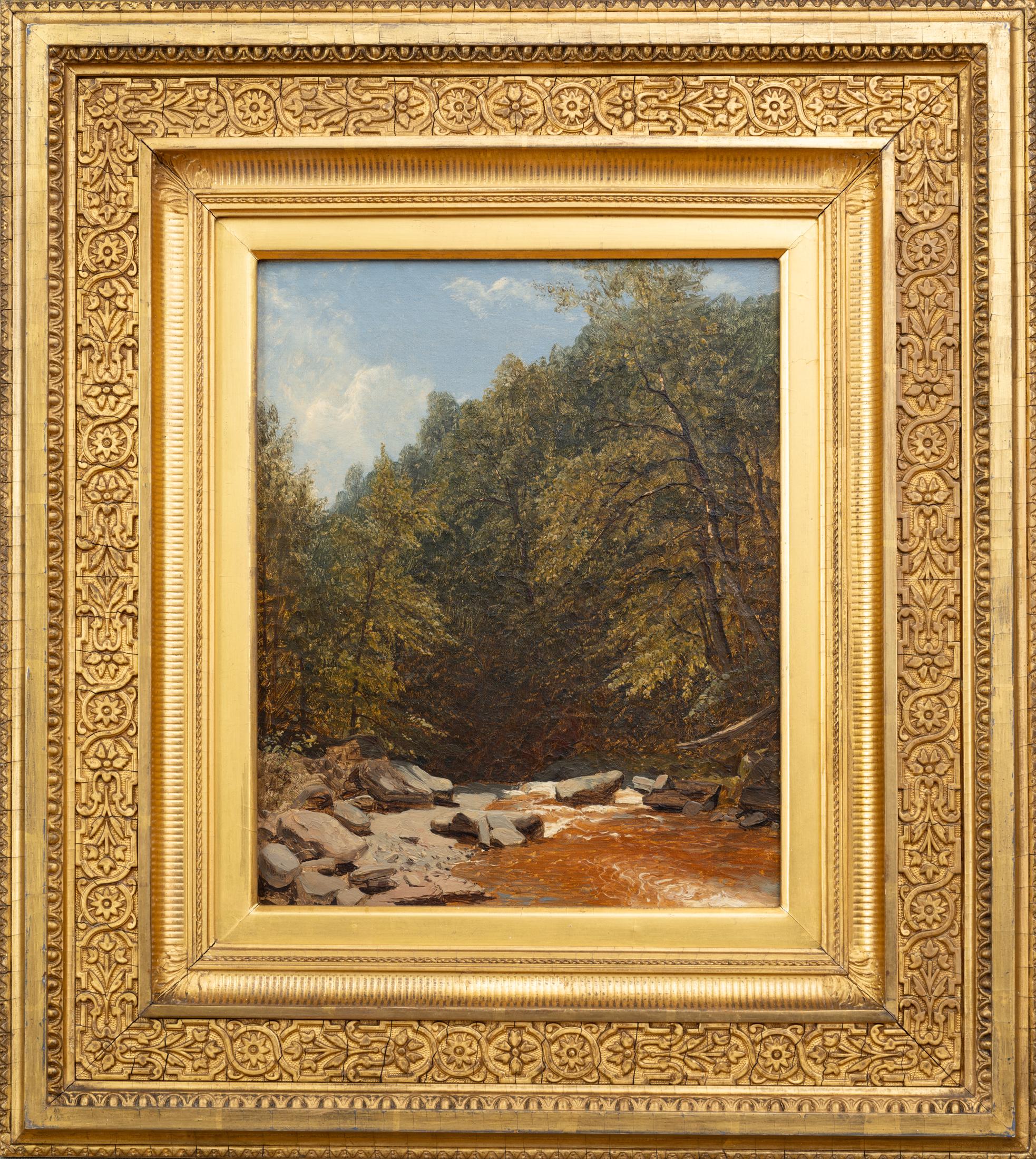 Rocce e ruscelli nelle Catskills - Painting di Sanford Robinson Gifford 