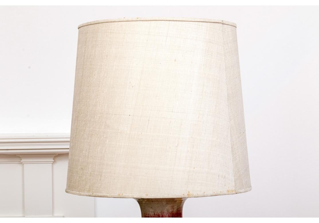 Sang-de-Boeuf Baluster Form Vase Mounted As A Lamp For Sale 4