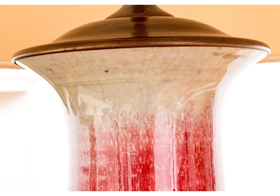 Sang-de-Boeuf Baluster Form Vase Mounted As A Lamp For Sale 5