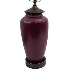 Sang de Boeuf Porcelain Lamp
