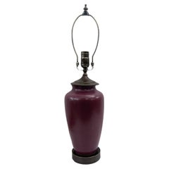 Sang de Boeuf Porcelain Lamp