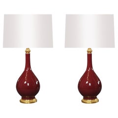Sang de Boeuf Porcelain Lamps