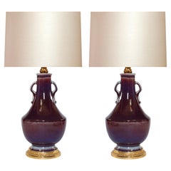 Sang De Bouef Porcelain Lamps