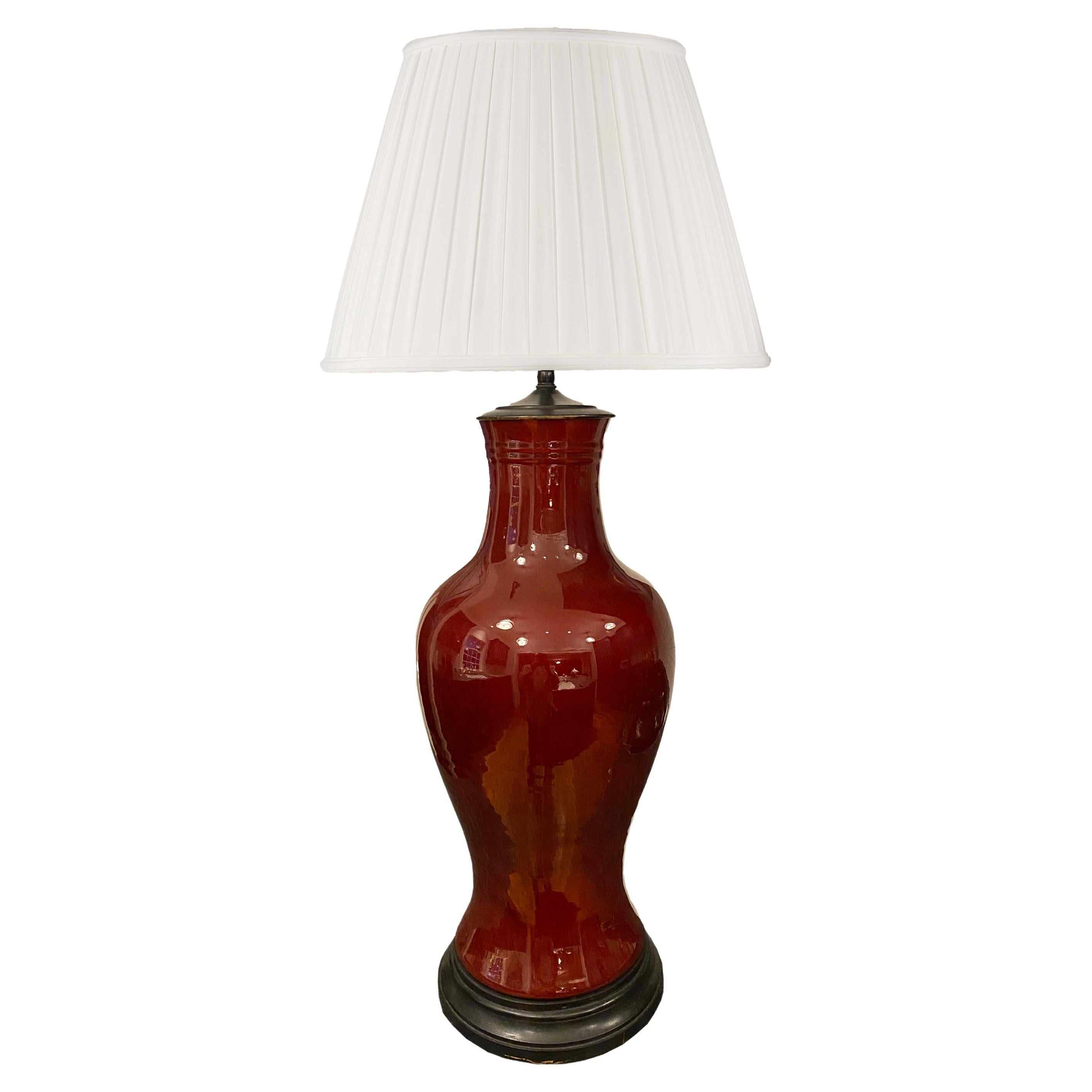 Sangre De Boeuf Lamp For Sale