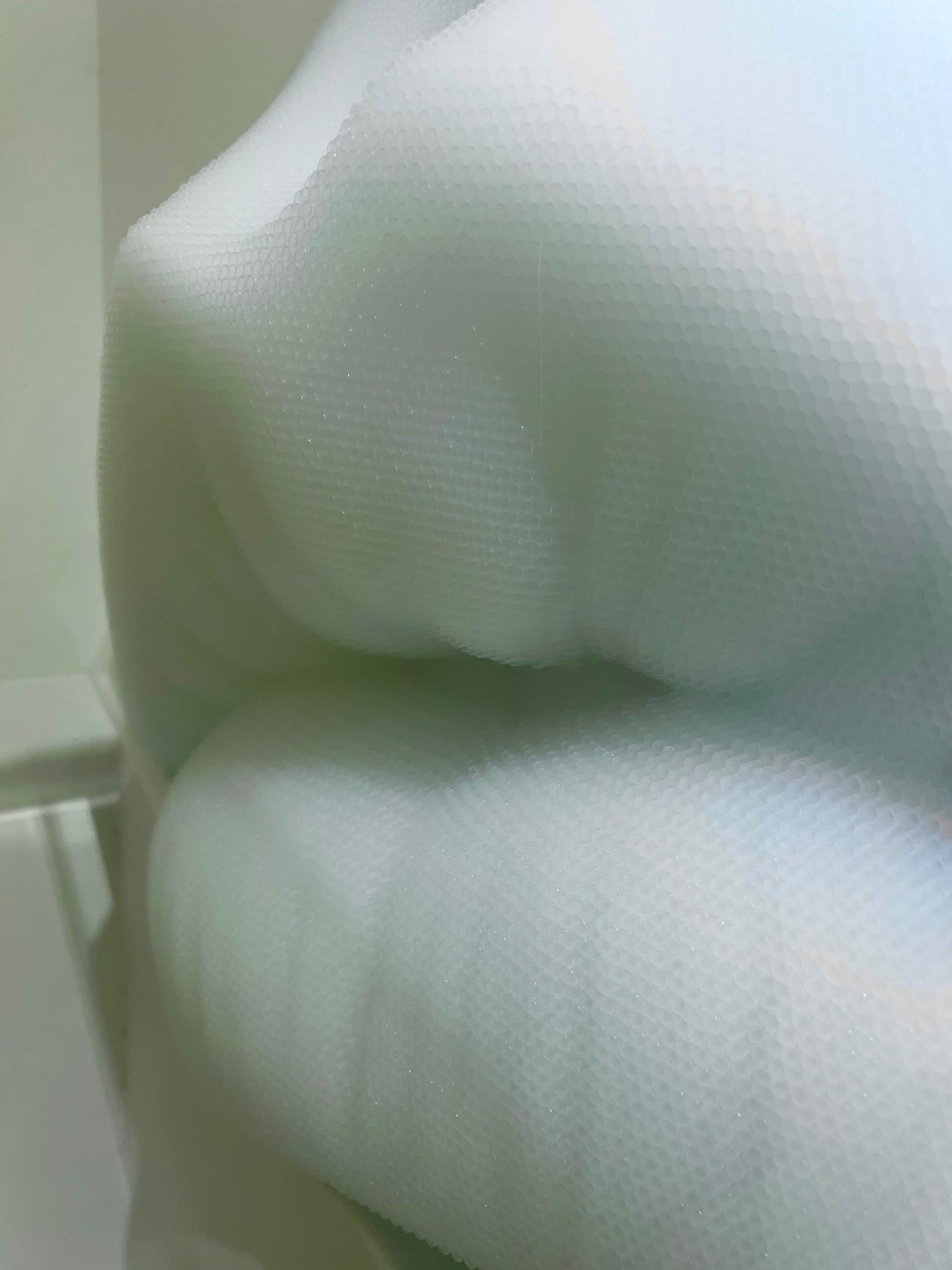 Contemporary pop art 3-D Wandskulptur Blue DESIRE Strohhalme, Acryl, Plexiglas im Angebot 4