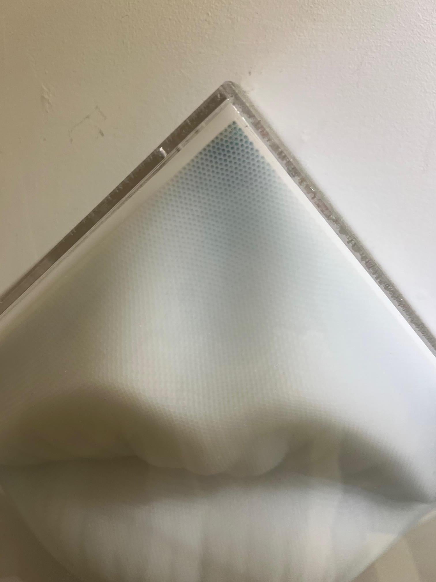 Contemporary pop art 3-D Wandskulptur Blue DESIRE Strohhalme, Acryl, Plexiglas im Angebot 5