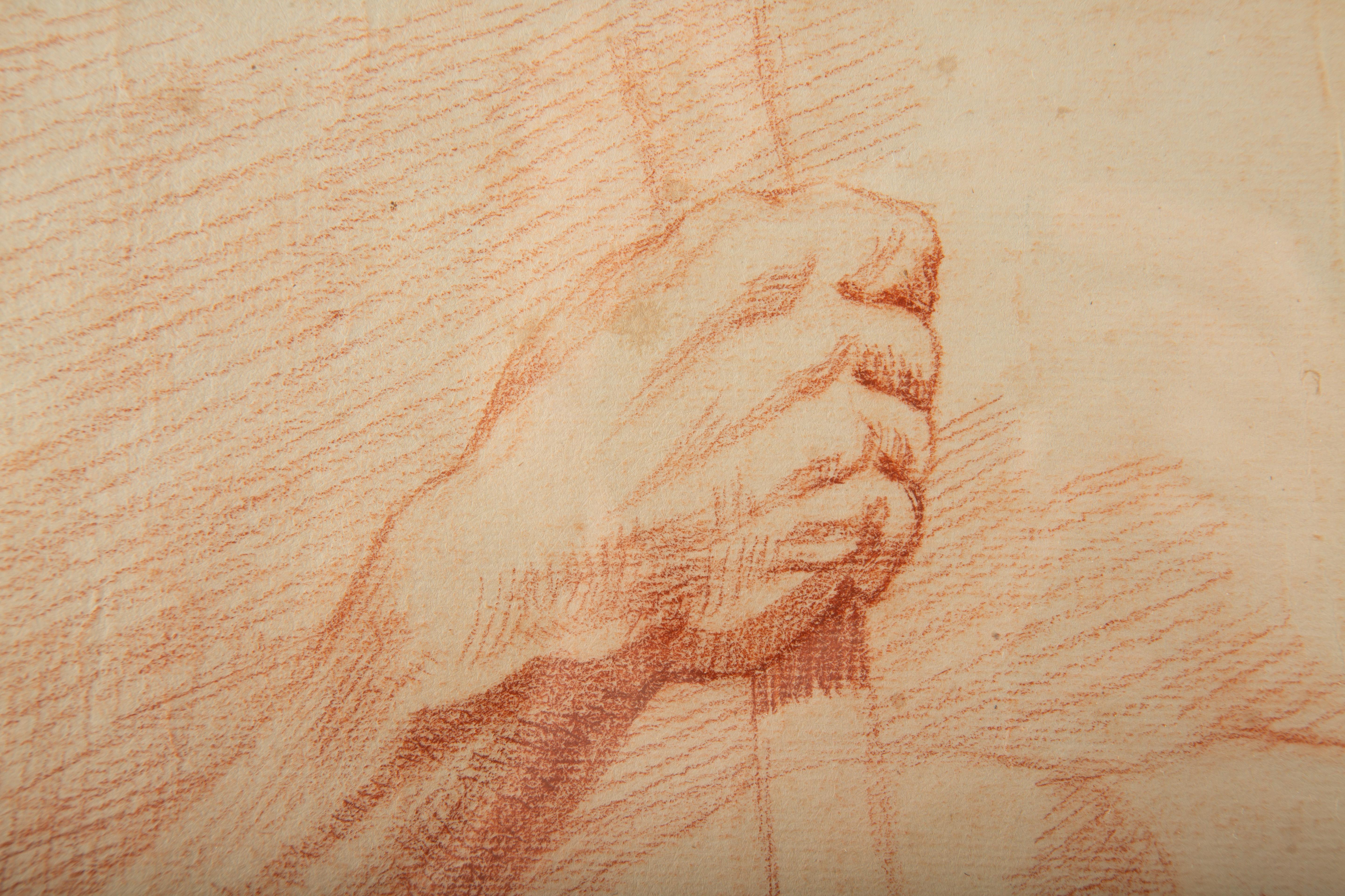 Studio accademico di un braccio maschile, 18° secolo In condizioni ottime in vendita a New York, NY