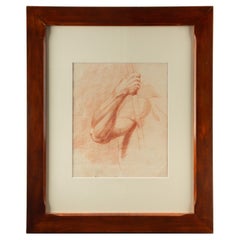 Sanguine Academic Study of a Male Arm, 18th Century