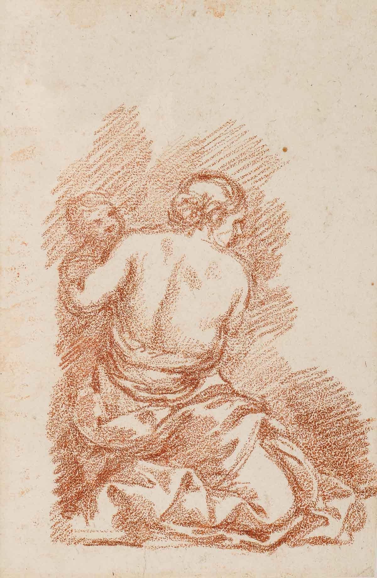 Sanguine auf Papier von Jean Robert Ango (1710-1773), XVIII. Jahrhundert.

Sanguine, Zeichnung einer Frau mit ihrem Kind auf gerahmtem Papier aus dem 18. Jahrhundert von Jean Robert Ango.

Zeichnung: H: 27,8cm, B: 20,5cm
Rahmen: H: 35,5cm, B: 30cm,