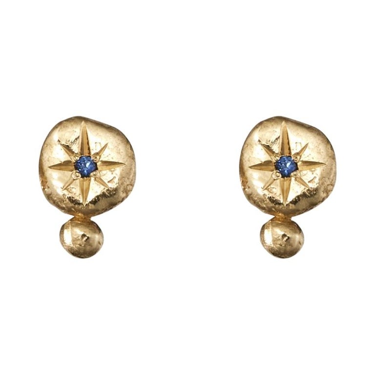 Sani Studs 14 Karat Yellow Gold For Sale At 1stdibs Sani Studs 14 Karat Yellow Gold For Sale At 1stdibs