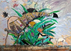 Buddha collapsed in shame, 140x200 cm, oil on canvas