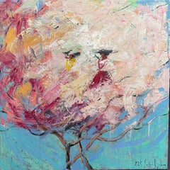 Khushtak, 90x90 cm, óleo sobre lienzo