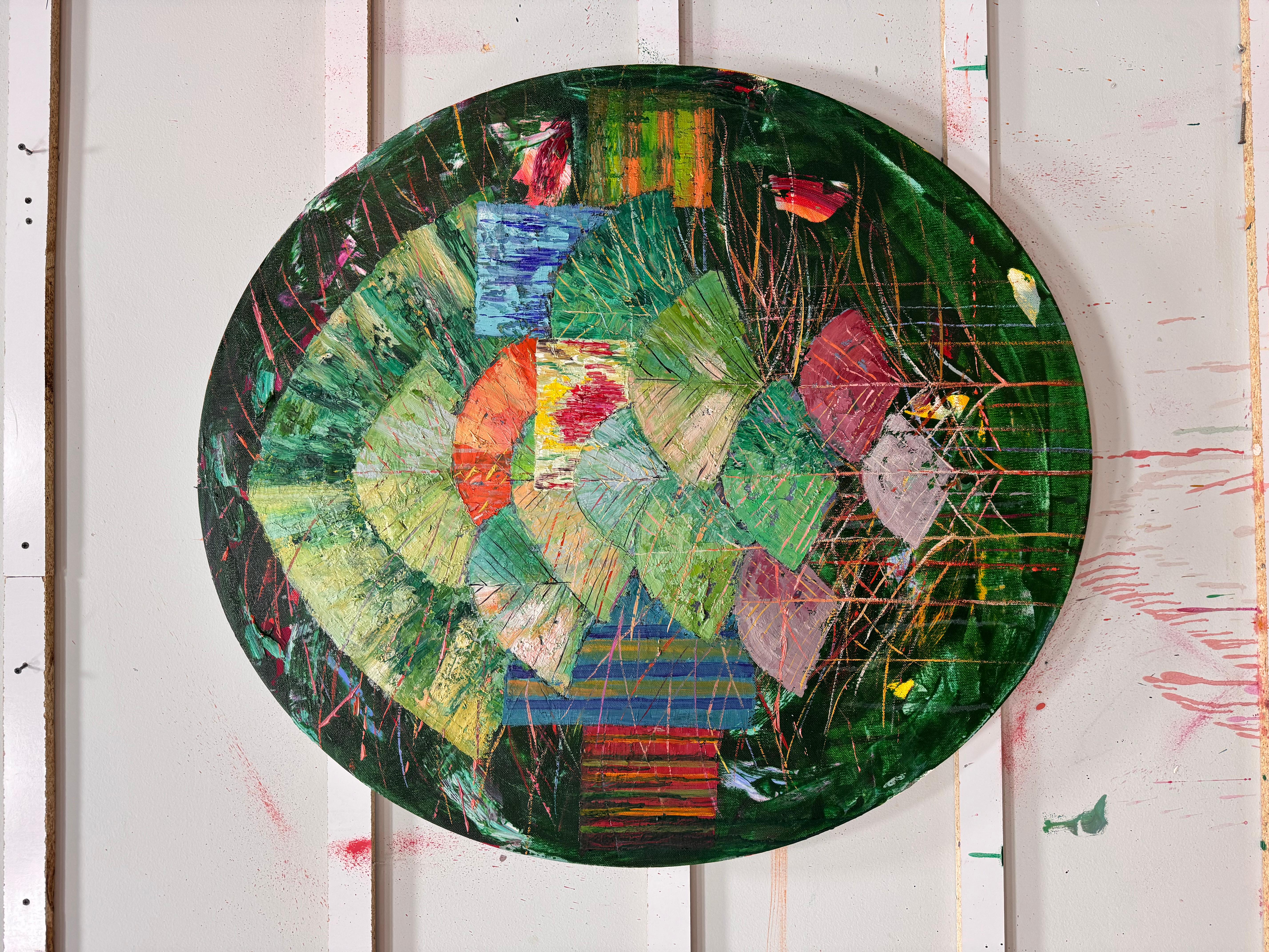 Landschaft , 100x90 cm, Öl auf Leinwand im Angebot 1