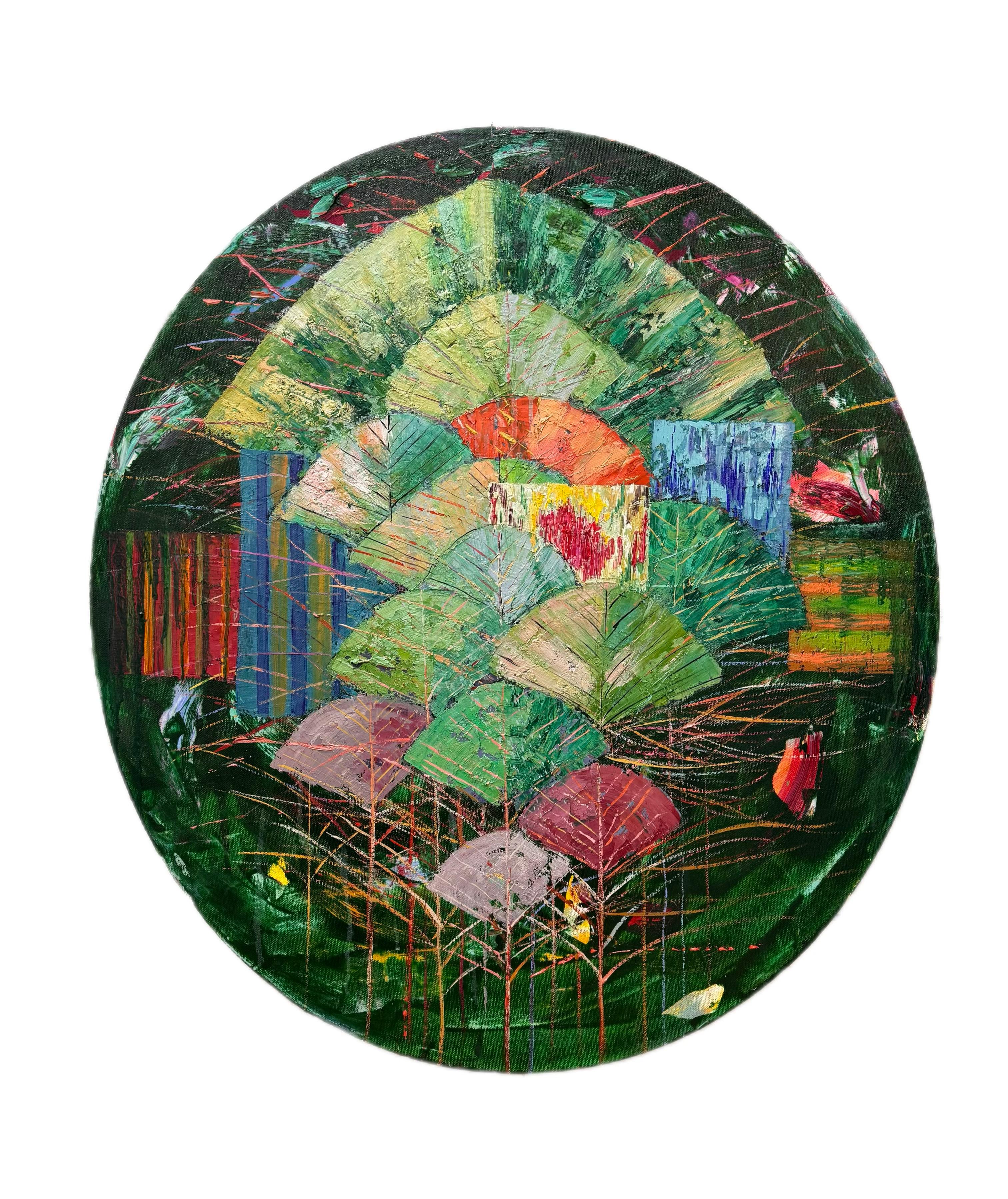 Paesaggio , 100x90 cm, olio su tela